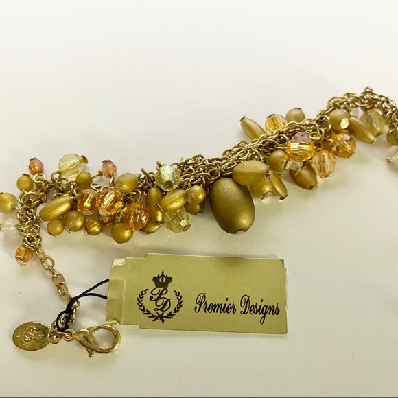 Premier Designs Masterpiece Gold Plated Bracelet - Picture 9 of 13